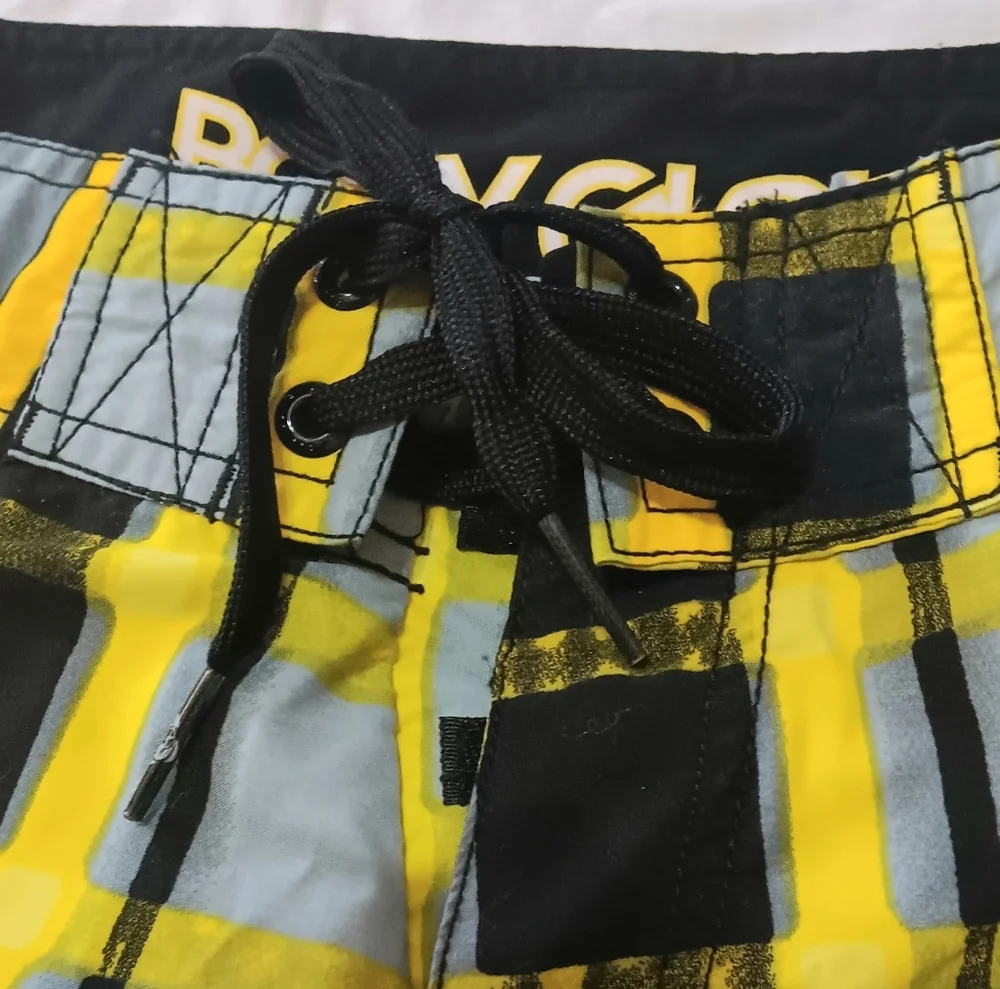 BODY GLOVE Board Shorts w/ Zipper Pocket Colorful Surf Beach Vacation Jet Ski